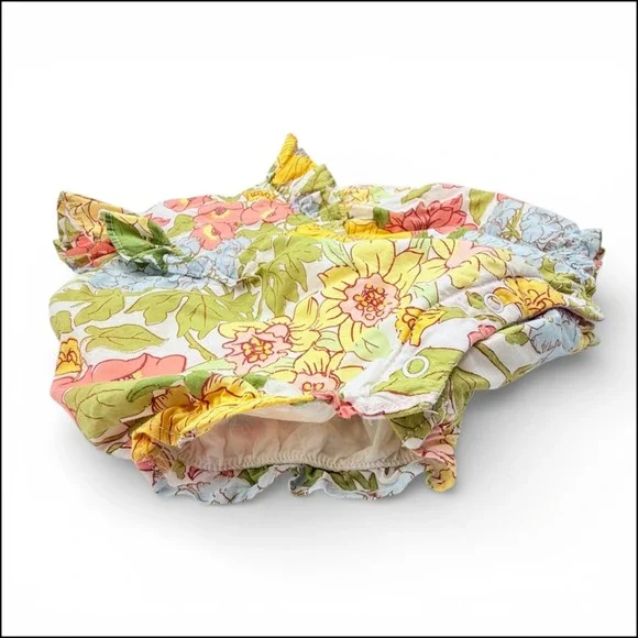 Janie & Jack Mimosa Baby Floral Ruffle Romper 0-3M Easter Bubble Forever Sun '23 - Picture 4 of 9